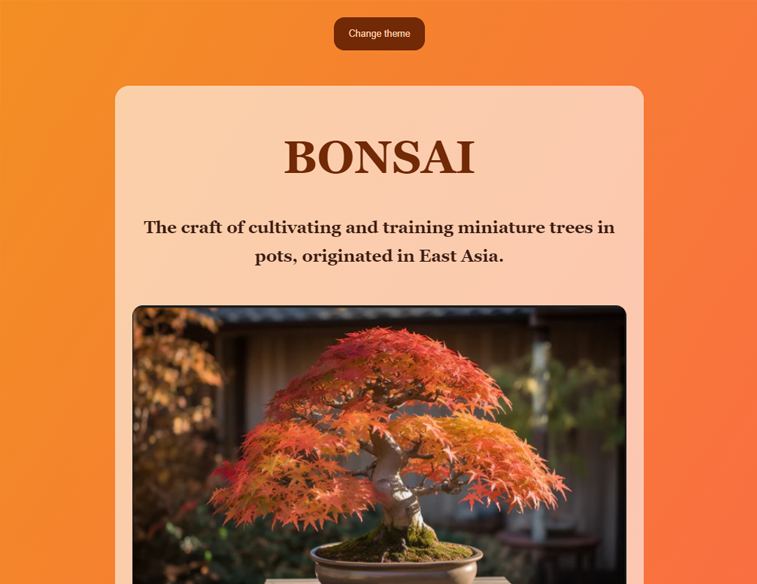 Bonsai Page