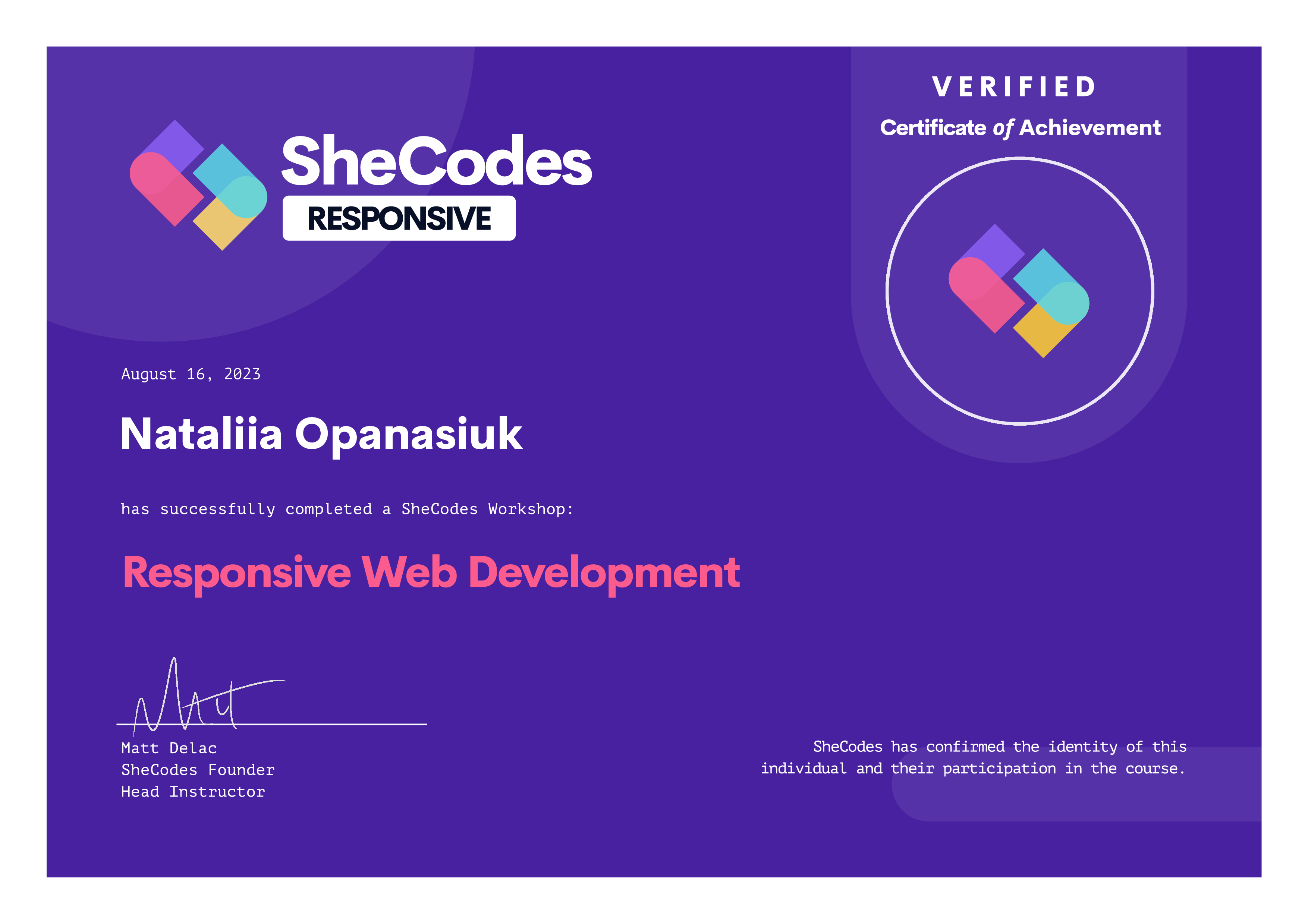 SheCodes Responsive